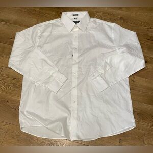 NWT Kenneth Cole Classic White Men's Shirt XL